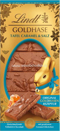 Lindt Goldhase Tafel Caramel & Salz, 120g