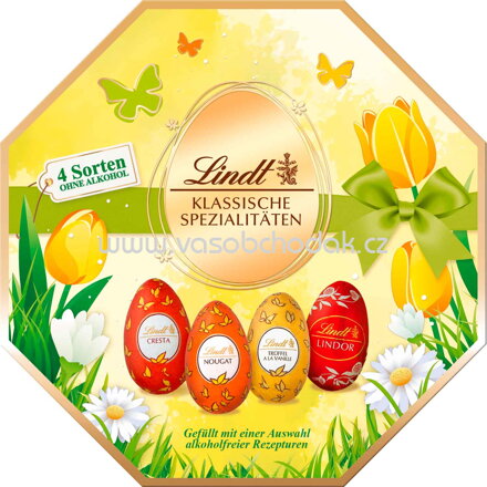 Lindt Klassische Spezialitäten-Eier Kassette, 214g