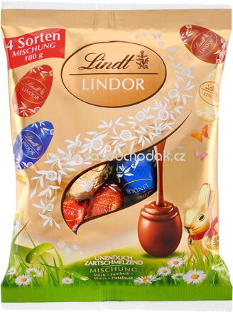 Lindt Lindor Eier Mischbeutel, 180g