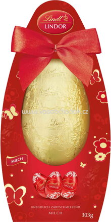 Lindt Lindor Vollmilch Präsent-Ei, 303g