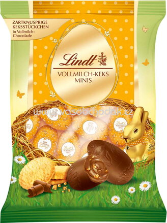 Lindt Vollmilch Keks Mini-Eier, 100g