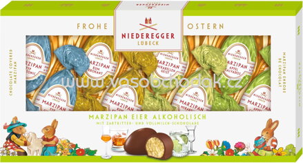 Niederegger Marzipan-Eier Variationen alkoholisch, 100g