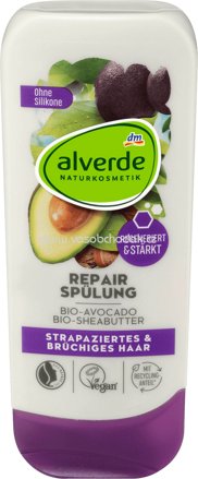 Alverde NATURKOSMETIK Spülung Repair Bio-Avocado, Bio-Sheabutter, 200 ml