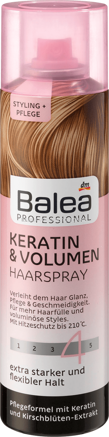 Balea Professional Haarspray Keratin & Volumen, 250 ml