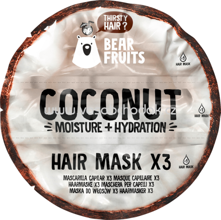 Bear Fruits Haarmaske Coconut Nachfüllpack, 60 ml
