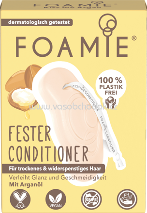 Foamie Fester Conditioner Argan für trockenes & widerspenstiges Haar, 80g