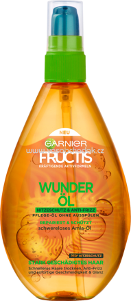 GARNIER Fructis Hitzeschutzspray Schaden Löscher Wunder-Öl, 150 ml