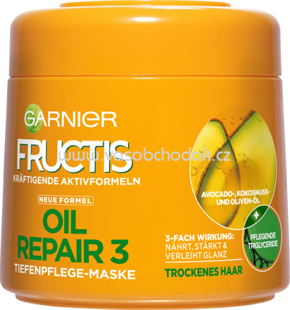 GARNIER Fructis Haarkur Oil Repair Maske 3, 300 ml