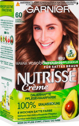 GARNIER Nutrisse Crème Haarfarbe Kramell Dunkelblond 60, 1 St