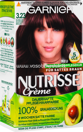 GARNIER Nutrisse Crème Haarfarbe Dunkles Diamantbraun 3.23, 1 St