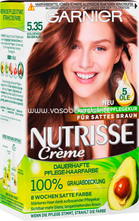 GARNIER Nutrisse Crème Haarfarbe Goldenes Rehbraun 5.35, 1 St