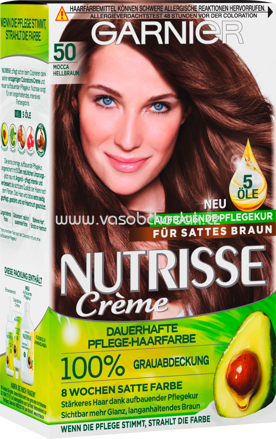 GARNIER Nutrisse Crème Haarfarbe Mocca Hellbraun 50, 1 St