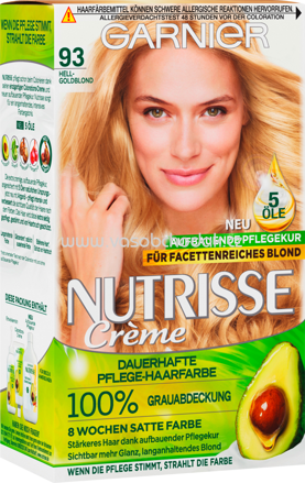 GARNIER Nutrisse Crème Haarfarbe Hellgoldblond 93, 1 St