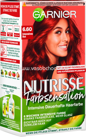GARNIER Nutrisse Farbsensation Haarfarbe Intensives Rot 6.60, 1 St