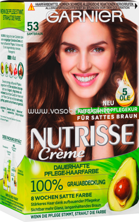 GARNIER Nutrisse Crème Haarfarbe Samtbraun 53, 1 St