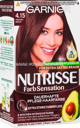 GARNIER Nutrisse Farbsensation Haarfarbe Tiramisu Braun 4.15, 1 St