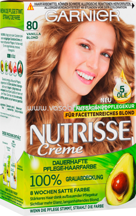GARNIER Nutrisse Crème Haarfarbe Vanilla Blond 80, 1 St