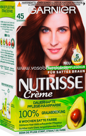 GARNIER Nutrisse Crème Haarfarbe Schokobraun 45, 1 St