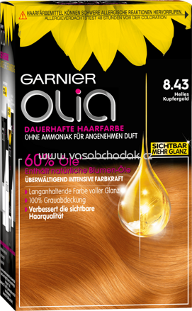 GARNIER Olia Haarfarbe helles Kupfergold 8.43, 1 St