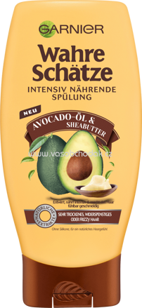 GARNIER Wahre Schätze Spülung Avocado Öl & Sheabutter, 250 ml