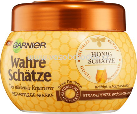 GARNIER  Wahre Schätze Haarkur Honig Schätze Maske, 300 ml