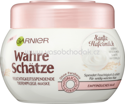 GARNIER Wahre Schätze Haarkur Sanfte Hafermilch, 300 ml