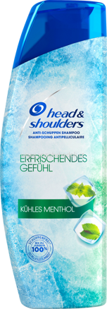 head&shoulders Shampoo Anti-Schuppen Kühles Menthol, 300 ml