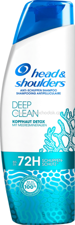 head&shoulders Shampoo Deep Clean Kopfhaut Detox mit Meeresmineralien, 250 ml