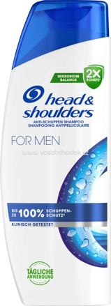 head&shoulders Shampoo Anti-Schuppen For Men, 300 ml