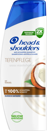 head&shoulders Shampoo Anti-Schuppen Tiefenpflege mit Kokosnussöl, 300 ml