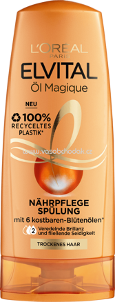 L'ORÉAL Paris Elvital Spülung Öl Magique Nährpflege Trockenes Haar, 200 ml