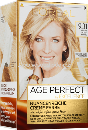 L'ORÉAL Paris Age Perfect Haarfarbe Helles Goldblond 9.31, 1 St