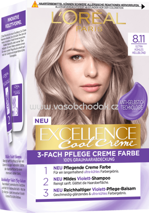 L'ORÉAL Paris Excellence Cool Creme Haarfarbe Hellblond 8.11, 1 St