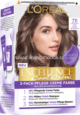 L'ORÉAL Paris Excellence Cool Creme Haarfarbe Mittelblond 7.11, 1 St