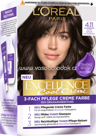 L'ORÉAL Paris Excellence Cool Creme Haarfarbe Mittelbraun 4.11, 1 St