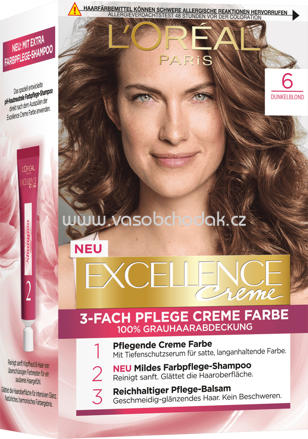 L'ORÉAL Paris Excellence Creme Haarfarbe Dunkelblond 6, 1 St