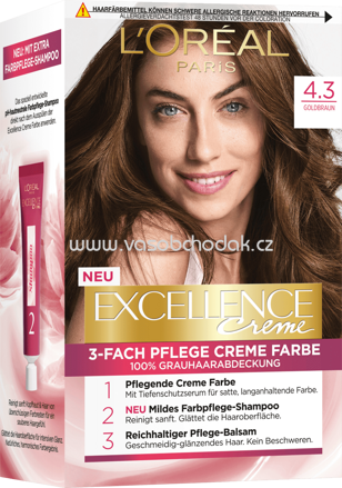 L'ORÉAL Paris Excellence Creme Haarfarbe Goldbraun 4.3, 1 St