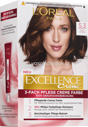 L'ORÉAL Paris Excellence Creme Haarfarbe Helle Kastanie 5.3, 1 St