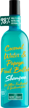 Nature’s Paradise Shampoo Feuchtigkeit und Geschmeidigkeit COCONUT & PAPAYA, 375 ml