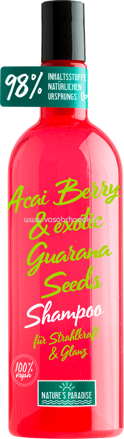 Nature’s Paradise Shampoo Strahlkraft und Glanz ACAI BERRY & GUARANA, 375 ml