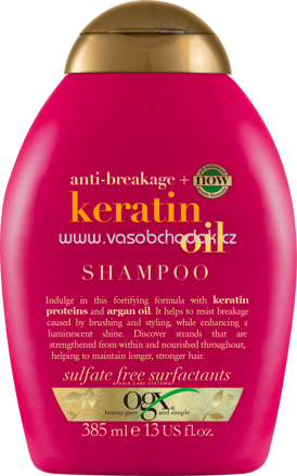 OGX Shampoo Anti Breakage Keratin Oil, 385 ml
