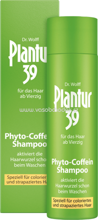 Plantur 39 Shampoo Phyto-Coffein Coloriertes & Strapaziertes Haar, 250 ml