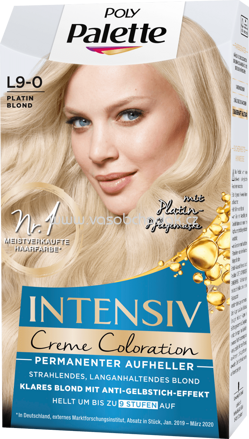 Poly Palette Intensiv Haarfarbe Aufheller Platin Blond L9-0, 1 St