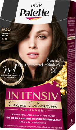 Poly Palette Intensiv Haarfarbe Dunkelbraun 800, 1 St