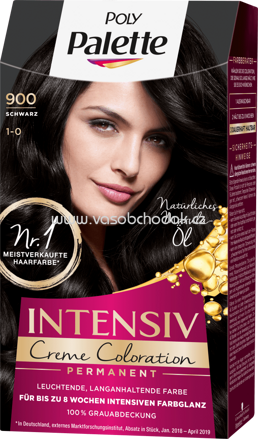 Poly Palette Intensiv Haarfarbe Schwarz 900, 1 St