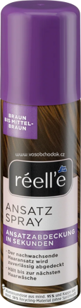 réell‘e Ansatzspray Braun bis Mittelbraun, 75 ml