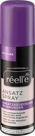 réell‘e Ansatzspray Schwarz, 75 ml