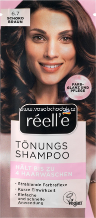 réell‘e Tönungs Shampoo  Schokobraun 6.7, 14 ml