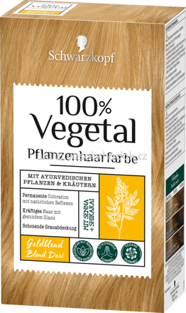 Schwarzkopf 100% Vegetal Pflanzenhaarfarbe Natürliches Goldblond, 1 St