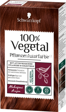 Schwarzkopf 100% Vegetal Pflanzenhaarfarbe Natürliches Magagoni, 1 St